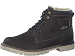 s.Oliver Winter Stiefelette 5-16253-29-302 - gefüttert, seitlicher Reissverschluss - dunkelbraun Herren